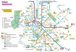 City map Budapest